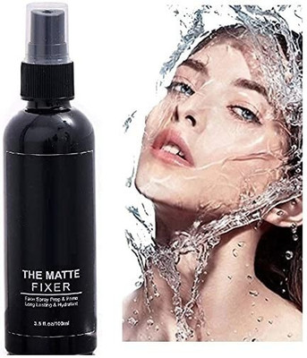 THTC Non Sticky Matte Makeup Fixer Spray Primer  - 100 ml(BLACK)
