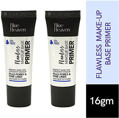 BLUE HEAVEN MAKEUP BASE PRIMER 16G EACH PACK OF 2 OIL FREE Primer  - 32 g(Transparent)