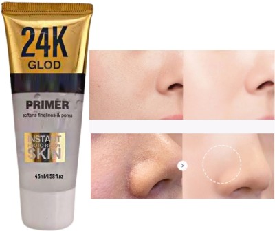 Luster Shine Primer Blurs Imperfections and Reduces Pore Appearance Primer  - 45 ml(Transparent)