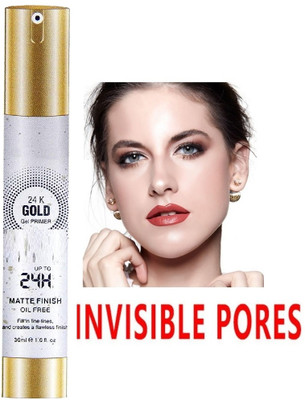 THTC 24 k Gold Waterproof Ultra Matte Face primer Primer  - 30 ml(GOLD)