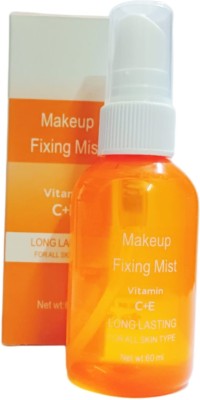 WECHARMERZ Misty Finish long lasting Professional Makeup fixer With Vitamin C+E . Primer  - 60 ml(Transparent)