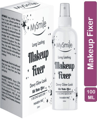 Mysmile Long Lasting Makeup Fixer |Dewy Glow Look & Silk Matte Effect Pack of 1 Primer  - 100 ml(White)