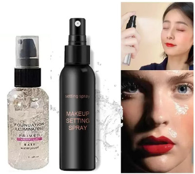 GABBU Natural Makeup Fixer Long-Lasting Hydrating & Refreshing primer Primer  - 150 ml(transprant)