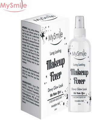 Mysmile Makeup Fixer Setting Spray All Day Tight Waterproof Long Lasting For Oily Skin Primer  - 100 ml(Transparent)