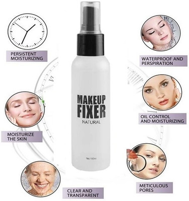 AMOSFIA Matte Finish Prime Fix+ Makeup Fixer setting spray  Primer  - 100 ml(Transparent)