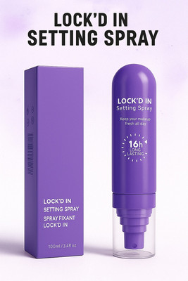 SEUNG Professional LOCK'D IN Setting Spray, 16-Hour Long-Lasting Makeup Primer  - 100 ml(Transparent)
