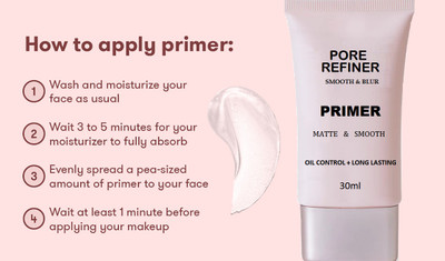 Sheny PRIMER MAKE-UP BASE, LONG-LASTING SMOOTHING & GLOWING Primer  - 30 ml(TRANSPARENT)