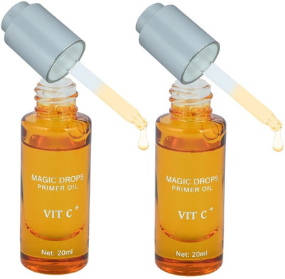 MYEONG magic drop face makeup primer combo of two Primer  - 40 ml(Orange)