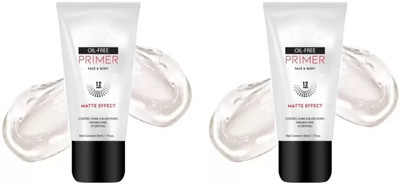 EVERERIN Long Lasting & Smooth Oil Control Primer for Face Makeup  Primer  - 60 ml(transparent)