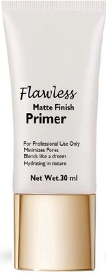 AFARAXIA Flawless Matte Finish Long Lasting Face Primer lightwet texture Primer  - 30 ml(Transperent)