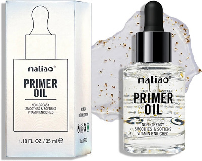 maliao Primer Oil - Non-Greasy, Smoothens & Softens | Vitamin Enriched Elegance Primer  - 35 ml(WHITE)