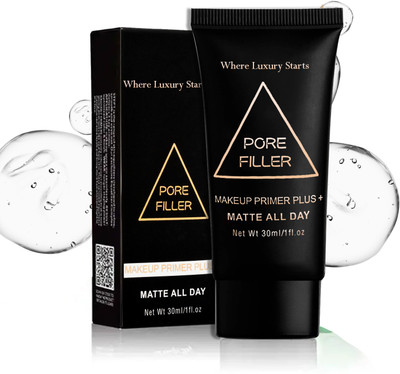 adbeni Makeup Primer Plus |Pore Filler Matte Finish |Perfect Base & Flawless Complexion Primer  - 30 ml(Transparent)