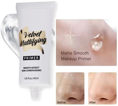 GABBU Makeup Primer With Gel-Based Formula for Poreless Skin Finish  Primer  - 40 ml(transperant)