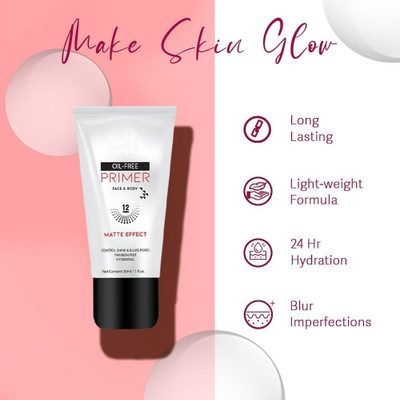 GABBU MATTE EFFECT FACE GEL PRIMER A PERFECT BASE FOR MAKE- UP Primer  - 30 ml(TRANSPARENT)