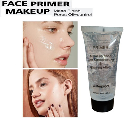 AMOSFIA HD Skin Glow Waterproof Primer For Face Makeup Pore Minimizing Primer  - 50 ml(TRANSPARENT)