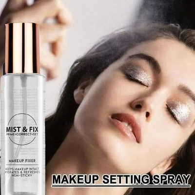 THTC Makeup Setting Spray Mattifying Effect Quick-Drying Long Lasting Primer  - 120 ml(Trasnprent)