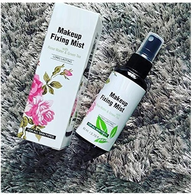 THTC New Long Lasting Makeup Fixing Mist with Rose Water and Green Tea Primer  - 80 ml(TRANSPARENT)