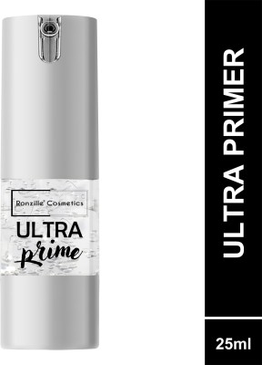 RONZILLE Waterproof Ultra Prime Makeup Face primer Silicone Finish Primer  - 25 ml(Transparent)