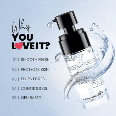Sheny all skin type Make-up Base Face Primer - 30 ml (Transparent) PACK OF-1 Primer  - 30 ml(transparent)