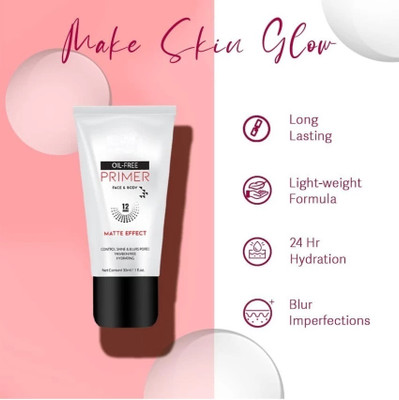 EVERERIN CONTROLS OIL & BLURS PORES HYDRATING GEL PRIMER Primer  - 30 ml(transparent)