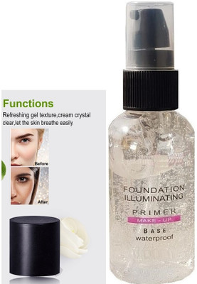 Aylily Foundation illuminating Ultra Hd Hydrating Primer With Gel-Based Formula Primer  - 50 ml(TRANSPARENT)