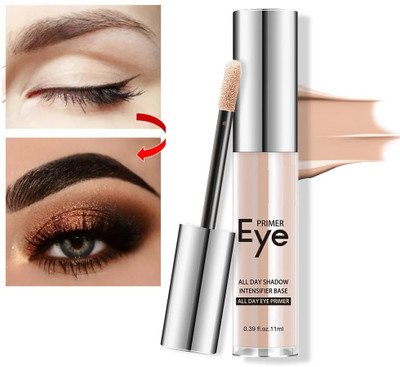 manasona Long-Lasting Eye Primer Cream Smooth Eyeshadow Base & Highlighter Primer  - 11 ml(BEIGE)