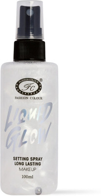 FASHION COLOUR Liquid Glow Setting Spray For Makeup Long Lasting MF09A Primer  - 100 ml(Multicolor)