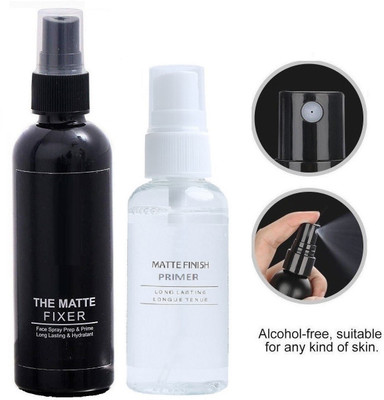 Latixmat Combo of Makeup primer with Fixer Primer  - 100 ml(TRANSPARENT)