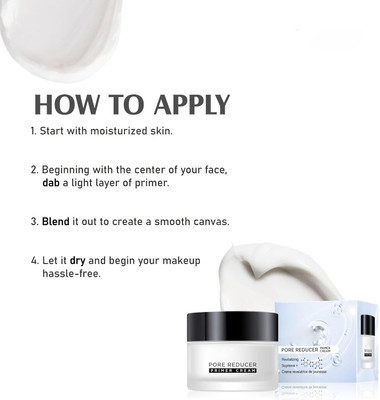 THTC Pore Reducer Primer Cream - Flawless Base  Primer  - 50 g(Transparent Gel)