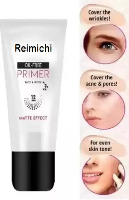 REIMICHI Oil Control & Long Lasting Matte Finish Primer For Face Makeup Primer  - 30 ml(transparent)