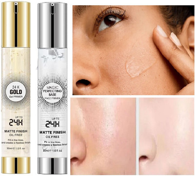 Yuency Silver Perfecting Base with 24K Gold Gel Matte Finish  Primer  - 30 ml(TRANSPARENT)