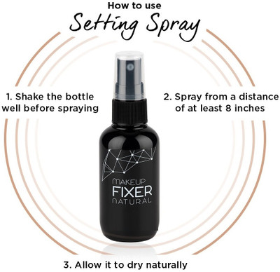 YAWI Natural Makeup Fixer Long-Lasting | Hydrating & Refreshing Setting Spray Primer  - 100 ml(TRANSPARENT)