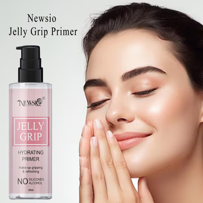 Newsio Jelly Grip Hydrating Primer | Makeup Gripping & Refreshing Gel | Pre-Makeup Base Primer  - 100 ml(ORANGE)
