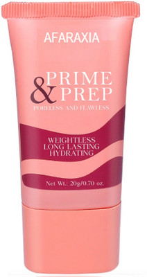 AFARAXIA Non Sticky, Keeps Makeup Intact, Hydrates & Refreshes  Primer  - 20 ml(Transpernt)