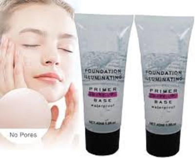 Luipui new primer face gel primer makeup pack of 2 Primer  - 100 ml(TRANSPARENT)