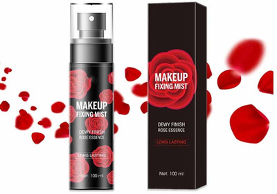 manasona Make Up Fixing Mist Dewy Finish Rose Essence Long Lasting  Primer  - 100 ml(Transparent)