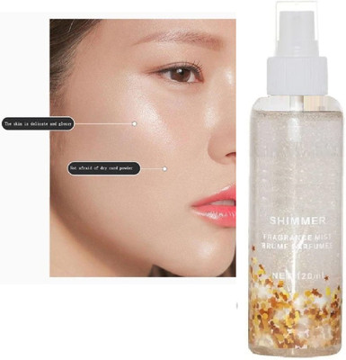 ADJD Shimmer finish mist parfume makep fixer Primer  - 120 ml(SILVER)