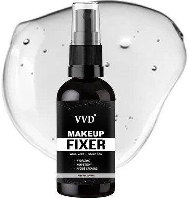 VVD Long lasting Misty Finish Professional Makeup Fixer Spray for makeup  Primer  - 50 ml(Black)