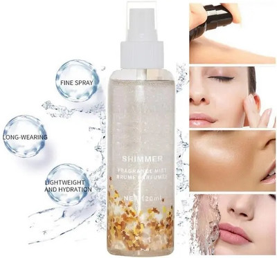 GABBU NEW NATURAL SHIMMERY MAKE UP UP LOOK LONG LASTING MAKE UP FIXER Primer  - 120 ml(TRANSPARENT)
