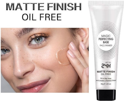 HUZURLU MAGIC PERFECTING BASE FACE PEIMER MATTE FINISH & OIL FREE PRIMER Primer  - 30 g(TRANSPARENT)
