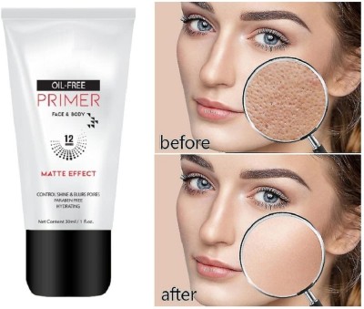 HUZURLU MATTE EFFECT OIL CONTROLS & BLURS PORES HYDRATING PRIMER Primer  - 30 ml(TRANSPARENT)