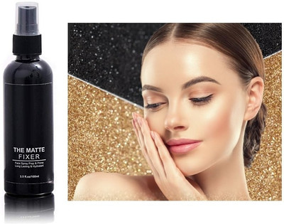 AMOSFIA MATTE MAKEUP FIXER FACE SPRAY FOR ALL SKIN TYPES Primer  - 100 ml(black)
