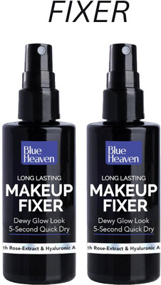 BLUE HEAVEN LONG LASTING MAKEUP FIXER 60M( PACK OF 2,120ML) Primer  - 120 ml(Transparent)