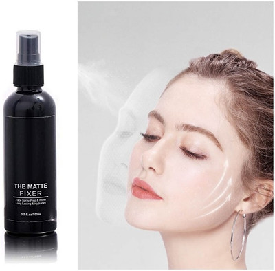 Herrlich Makeup fixer face spray prep & prime long lasting & hydrating Primer  - 100 ml(black)
