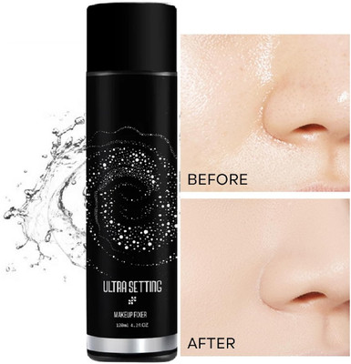 DARVING Professional Makeup Fixer Spray For Face Makeup Primer  - 120 ml(BLACK)
