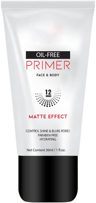 AFARAXIA Face & Body Primer Matte Finish Oil Free Primer Transparent Primer  - 30 ml(TRANSPARENT)