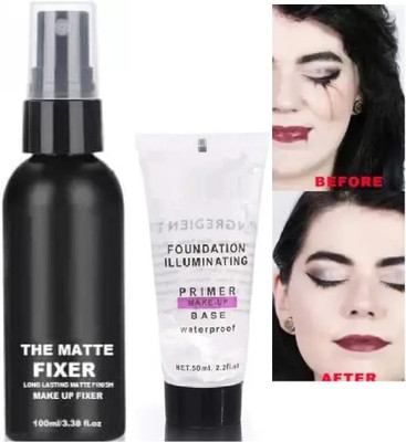 GABBU NEW MAKEUP BASE PRIMER WITH MAKEUP FIXER  Primer  - 180 ml(transperent)