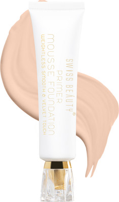 SWISS BEAUTY Primer Mousse Foundation Primer  - 40 ml(Natural Beige)