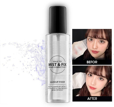 MYEONG Long Lasting Oil Control Natural Makeup Fixer Setting Spray Primer  - 120 ml(Transparent)