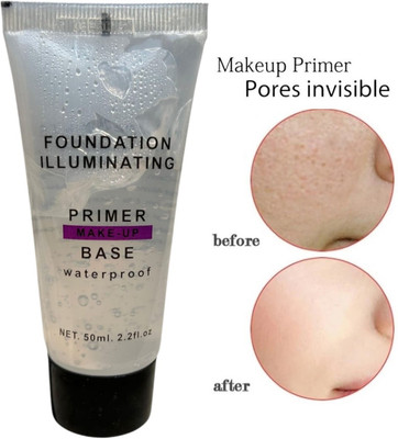 LILLYAMOR Soft Makeup Primer Under Foundation, Oil-control Invisible Pores Long Lasting Primer  - 50 ml(Transparent)